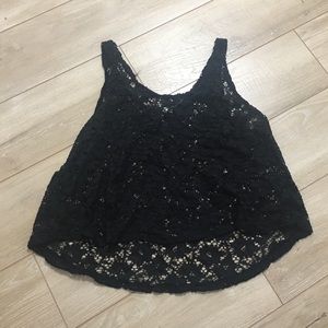 Lace crop top